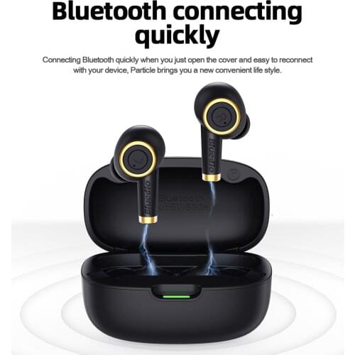 New TWS Earbud Bluedio Partical Bluetooth 5.0 Bass Earphone Sport Waterproof Wireless Headset Charging Box Built-in microphone