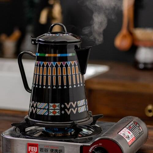 Household Coffee Pot Small Mouth Color European Style Drip Coffee Kettle Modern Cafetera Portatil Household Products DF50KFH