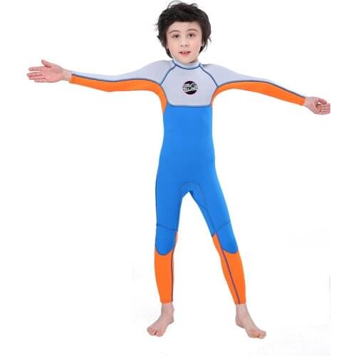 Wetsuit Kids 2.5mm Neoprene Suit Diving Suit Full Suits Girl Boy Thermal One Piece Swimsuit Kids Scuba Wet Suit Toddlers Spring