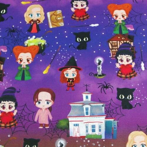 Hlaf Meter Cartoon Characters 100% Cotton Fabric Cloth Sewing Quilting Fabrics for Patchwork Needlework DIY Handmade Accessories