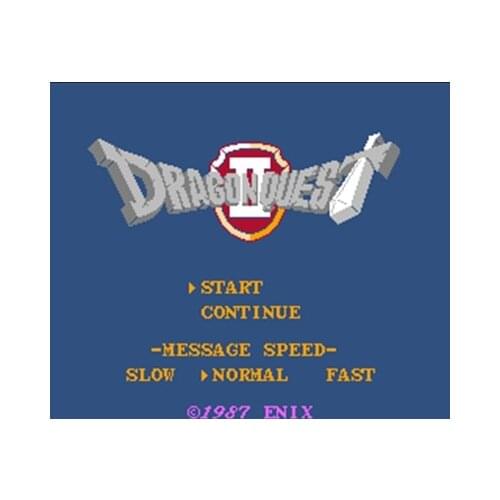 Dragon Quest 2 Region Free 60 Pin 8Bit Game Card For Subor Game Players