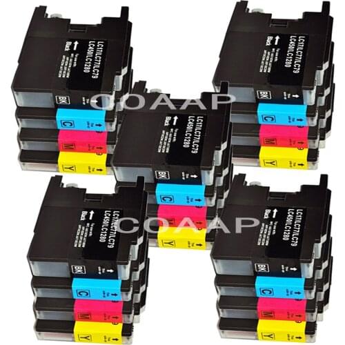 20x LC1240 LC1280 LC1220 Compatible Ink cartridges For Brother MFC J5910DW J6510DW J6710DW J6710D MFC-J6910DW J825DW J835DW