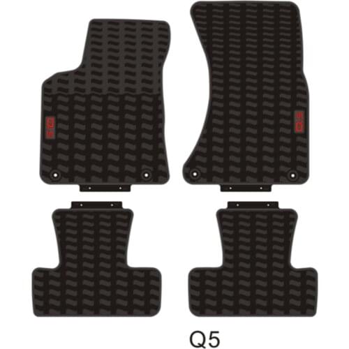 Custom No Odor Carpets Waterproof Rubber Car Floor Mats for Audi A4 Q3 Q5 Q7 A6L