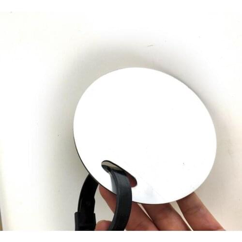 Round Sublimation Blank Luggage Tag Keychain Wooden Double Sided Heat transfer Card Ring Buckle Gift Supplies SN1192