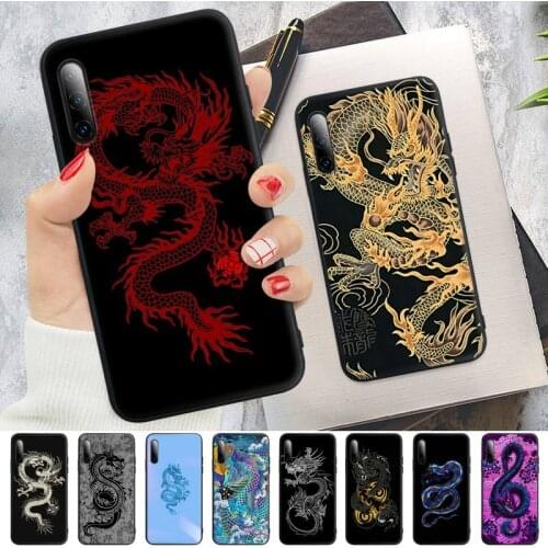 Fashion Chinese Dragon Phone Case Samsung A51 A71 A72 A52 A50 A31 A10 A40 A70 A30 S A20 E A11 A01 A21 Silicone Cover