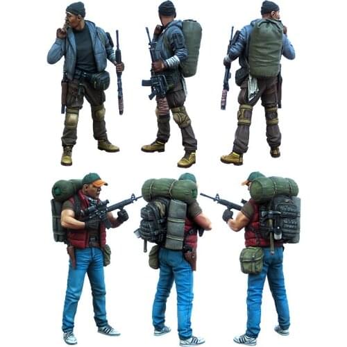 1/35 Resin Model Building Kit Figure survivor 2 Figures