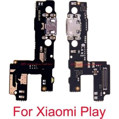 New USB Charging Dock Port Plug Connector Board Flex Cable For Xiaomi Play Mi Play Charge Board Part Flex Cable Repair Parts
