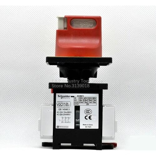 New Original Schneider 25A 3P VCD0C ( V0C + KCD1PZC ) Load Switch Body V0C And Panel KCD1PZC Switch-disconnector