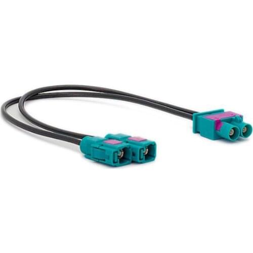 Radio Adaptor Antenna Audio Cable Male Dual Fakra - Two Female Antenna Adaptor For vw for audi