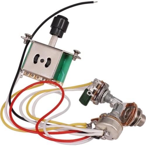 MagiDeal Complete Circuit Wiring 500K 3-Way Toggle Switch for TL Guitar DIY