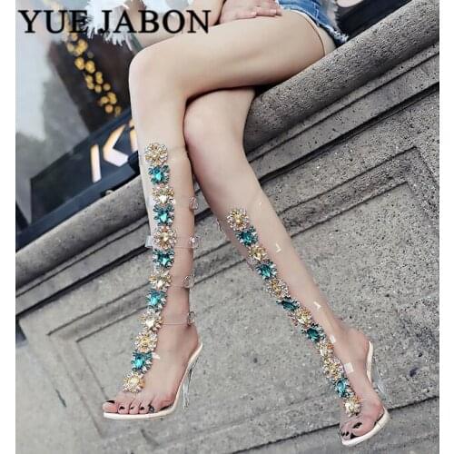 Sliver Woman Rhinestones T-strap Comfortable Flat Crystal Sandals T-strap Thong Crystal Flip Flops Gladiator Summer Sandal shoes