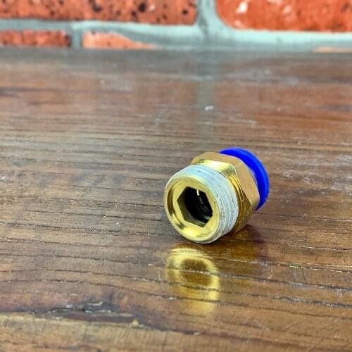 Air Pipe Fitting 10-12mm Hose Tube NPT 1/4"- 1/2" Male Thread Brass Pneumatic Connector Quick Joint Fitting