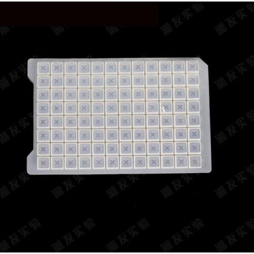 96 Well Deep Well Plate Silica Gel Cover Soft Cover 96 Well Culture Plate Silica Gel Soft Cover 10pcs/lot