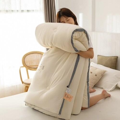 Winter Thickened Ginger Fiber Comforter Quilt Insert Common Fiber Polyester Filling Quilted Quilt Cooling Down Blanket 220x240cm