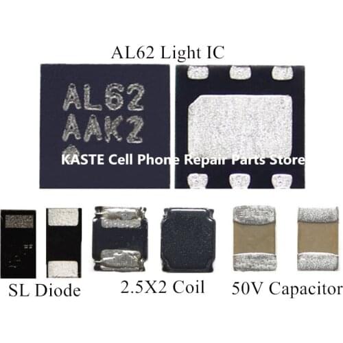 10pcsset For Android Phone Light Set Kit AL62 BackLight IC+2.5x2 Coil+SL Diode+50V Capacitor