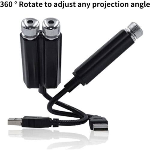 Mini Led Car Roof LED Light Projector Festival Scene DJ Atmosphere Light 5V USB Port Interior Lights Starry Sky Top Night Decor