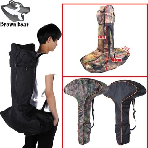 T Shaped Adjustable Shoulder Archery Bow Bag Protective Bag Compound Bow Case Crossbow Bag for Outdoor Archery Hunting Shooting