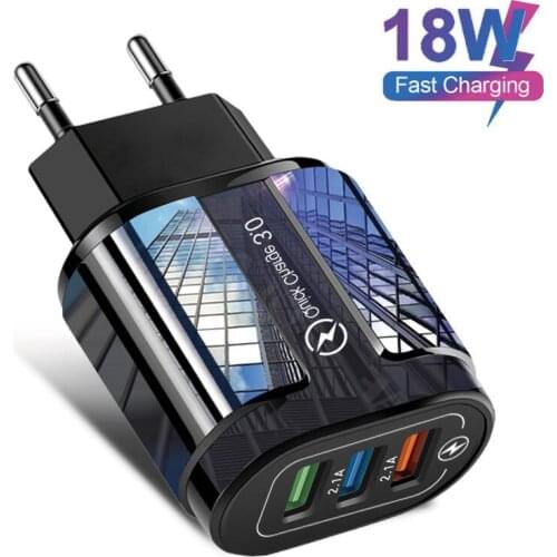 Usb fast charging quick charge 3.0 universal wall mobile phone tablet chargers for iphone 12 11 samsung huawei charging charger