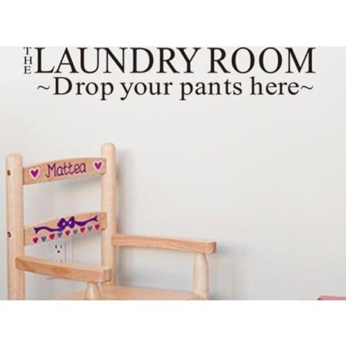 Laundry Room Washroom Waterproof Wall Stickers Creative Decal Washing Machine Bathroom Stickers