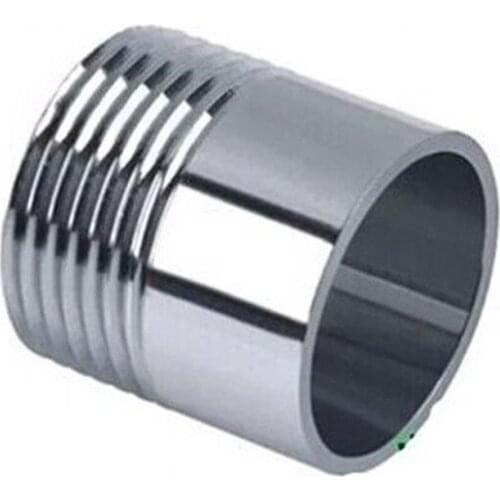 1Pc 304 stainless steel BSP 1/4" 3/8" 1/2" 3/4" 1" Male threaded straight welding nipple water oil gas connector adapter jointer