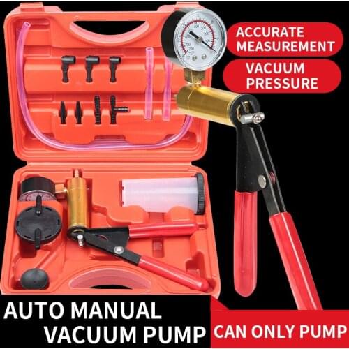 1PC Manual Brake Fluid Vacuum Pump Portable Automobile Manual Vacuum Pump Brake Fluid Replacement Tool Pumping Pressing Tools