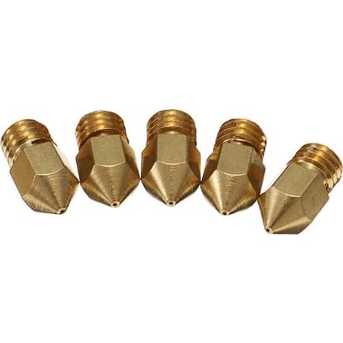 100pcs Original 0.4mm Copper M6 Thread Extruder Nozzle For Ender-3 CR-10 V2 CR-10S Pro Ender-5 CP-01 CREATITY 3D Printer parts