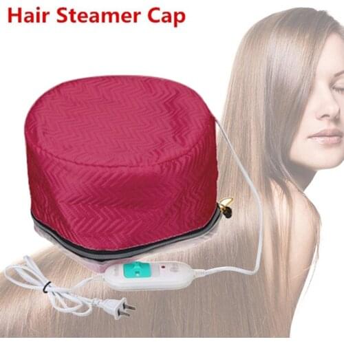 220V Electric Hair Thermal Treatment Beauty Steamer SPA Nourishing Hair Care Cap