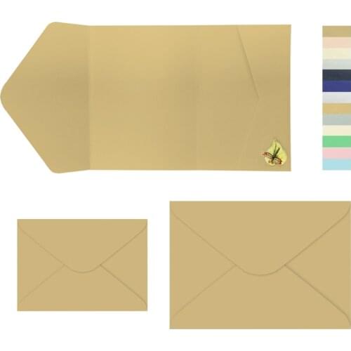 25pcs/lot signature pocket envelop with matching envelop available Retangolo Pocket Invitation