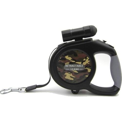 5m Camouflage Automatic Dog retractable leash Pet Traction Rope Outdoor pet Traction nylon Belt