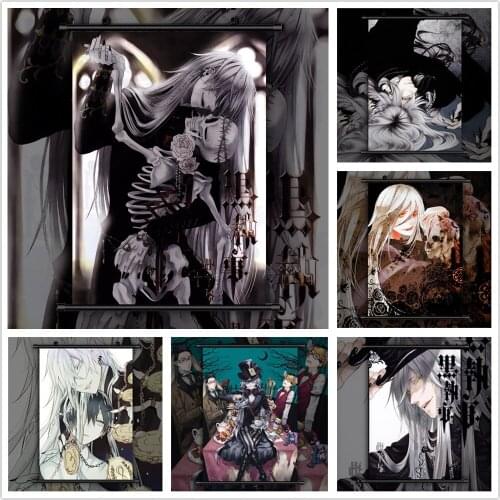 Diamond Painting Anime Poster Black Housekeeper Undertaker Diamond Inlaid Diamond Embroidery Cross Stitch Home Decoration Diamon