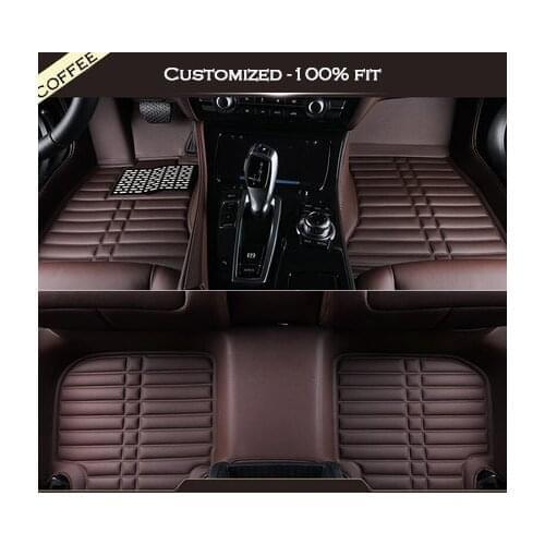 Custom car floor mats for Volkswagen vw polo CC passat b5 6 golf tiguan jetta touran touareg Pointer car styling car accessories