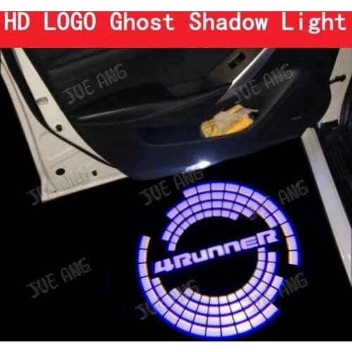 2pcs Logo For 4RUNNER (2009-2021) TRD Car LED Door Warning Light Projector Ghost Shadow Light Welcome Light Atmosphere light
