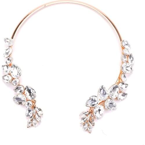 BK Punk Cuban Choker Loop Hoop Necklace Collar Statement Hip Hop Thick Acrylic Glass beads Chunky Aluminum Chain Summer Jewelry