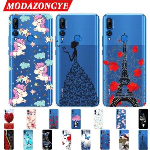 Huawei Y9 Prime 2019 Case Silicone TPU Phone Case On For Huawei Y9 Prime 2019 STK-LX1 Y7 Y6 Y 9 7 6 Y9Prime 2019 Case Soft Cover