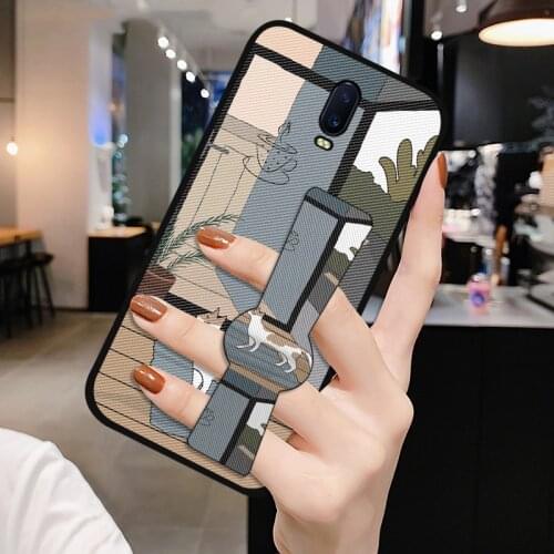 Wrist Strap Bracket Cover For OPPO R15 R17 Pro 6.28" R15X K1 Coque Cute Holder Case For OPPO Find X X2 Pro