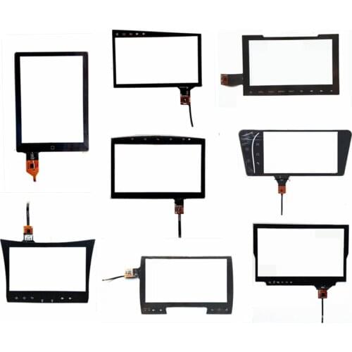 For Car DVD GPS navigation Central control multimedia Capacitive Touchscreen Digitizer Touch screen panel Glass