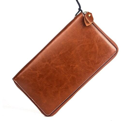 Dreamlizer Women Soft Split Leather Clutch Wallet Female Daily Long Leather Purse For Coin Lady Business Phone Card Holder Bag