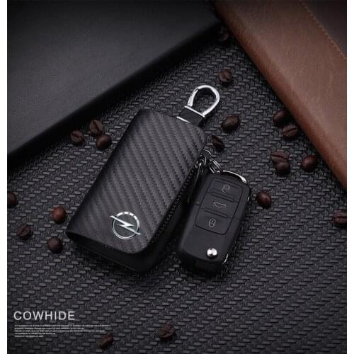 Leather Car Key Cover Remote Fob Holder Case Shell For VW Volkswagen Jetta Golf 4 5 6 Polo Bora Passat B5 B6 Bag With Logo