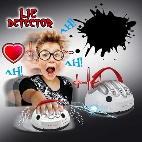 Mini Lie Detector Test Adult Adjustable Party Bar Fun Game Toy Electric Shock Lie Detector Truth Game Machine Funny Gift #40