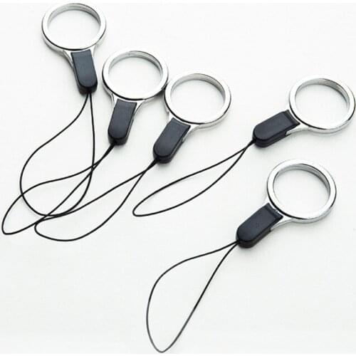 Wholesales 50Pcs/lot High Quality Metal Mobile Phone Finger Ring Holder Lanyard Fashion Smartphone Strap Cell Phone Accessory