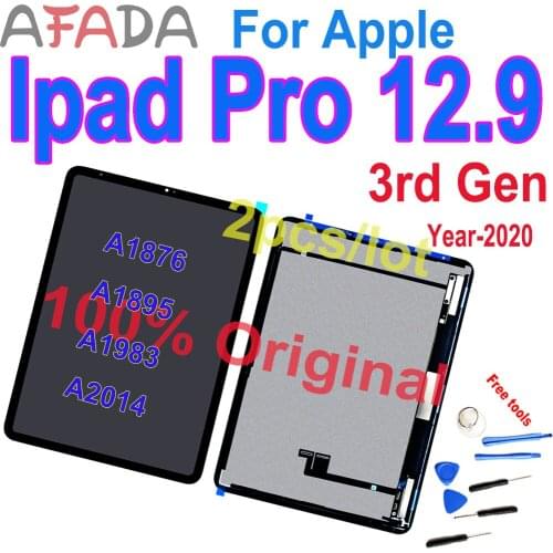 2pcs Original Display For iPad Pro 12.9 3rd Gen LCD A1876 A1895 A1983 A2014 Touch Screen Assembly Replacement For Ipad Pro 13