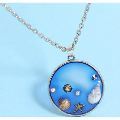 Necklace Women Shell Starfish Pendant Fashion Long Chain 50 CM Neck Jewelry Accessories Female Party Body Decorations