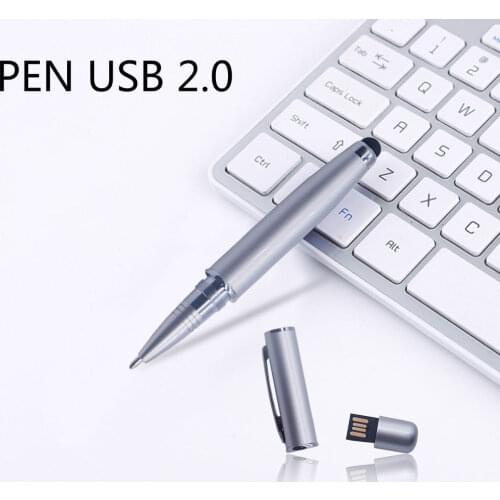Custom Logo USB Flash Drive 128GB 64GB 32GB 16GB Ballpoint Pen Drives Pendrive Usb 2.0 4GB 8GB Memory Stick for Photography Disk