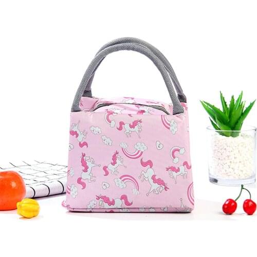 Portable Insulated Food Lunch Bags Picnic Cold Insulation Storage Bag Lunch Box Bag Thermal Organizer Tote Bags for Women Kids