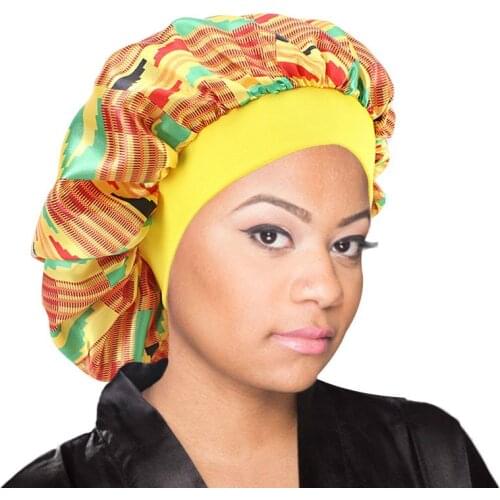 Women Silky Bonnet Day Night Sleep Cap Lady Makeup Headwear Soft Hair Styling Head Wrap Hair Cover Accessories New Fashion