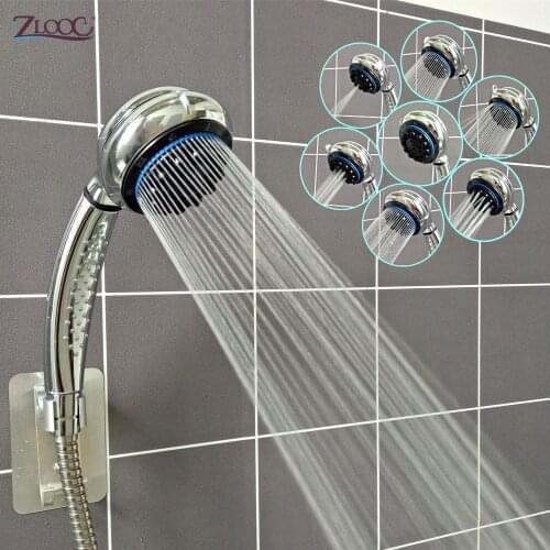 Zloog New Shower Head High Pressure Water Saving ABS Multifunction Shower Heads Rain Handheld Showerheads