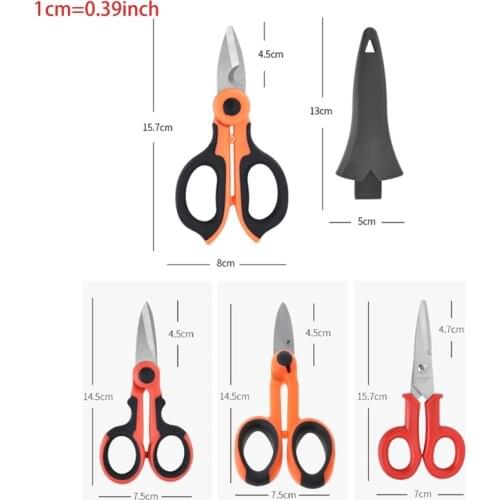 2/1 High Carbon Steel Scissors Household Shears Tools Electrician Scissors Tools GXMA