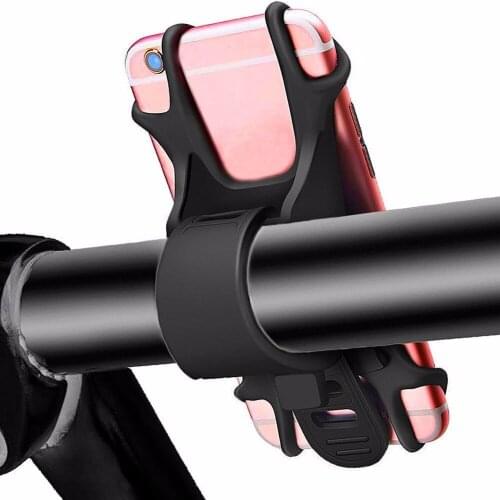 2018 Cell Phone Holder for Bicycle Motorcycle Universal Silicone Bike Handlebar Mount for Samsung Galaxy S8 S7 S6 iPhone X 7 6s