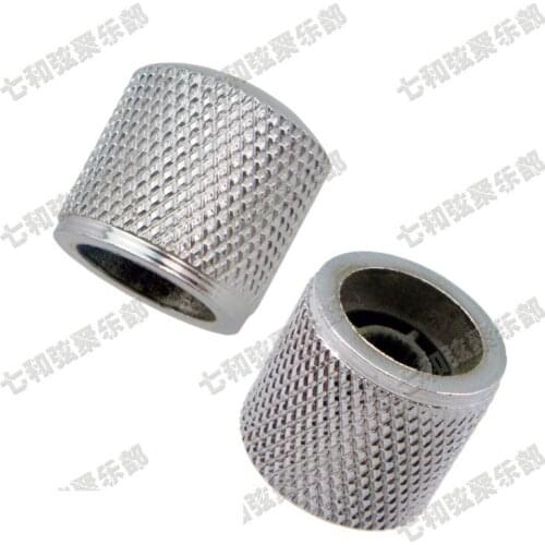 3 Pcs Chrome Metal Dome Tone Tunning Knobs Volume Control Buttons for Electric Guitar Bass.Diameter 20mm (TXND-CR-2)