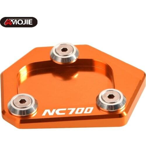 CNC Aluminum Motorcycle Side Stand Enlarger Kickstand Enlarge Plate Pad Accessories For Honda NC700 NC700X NC700S NC700D Integra